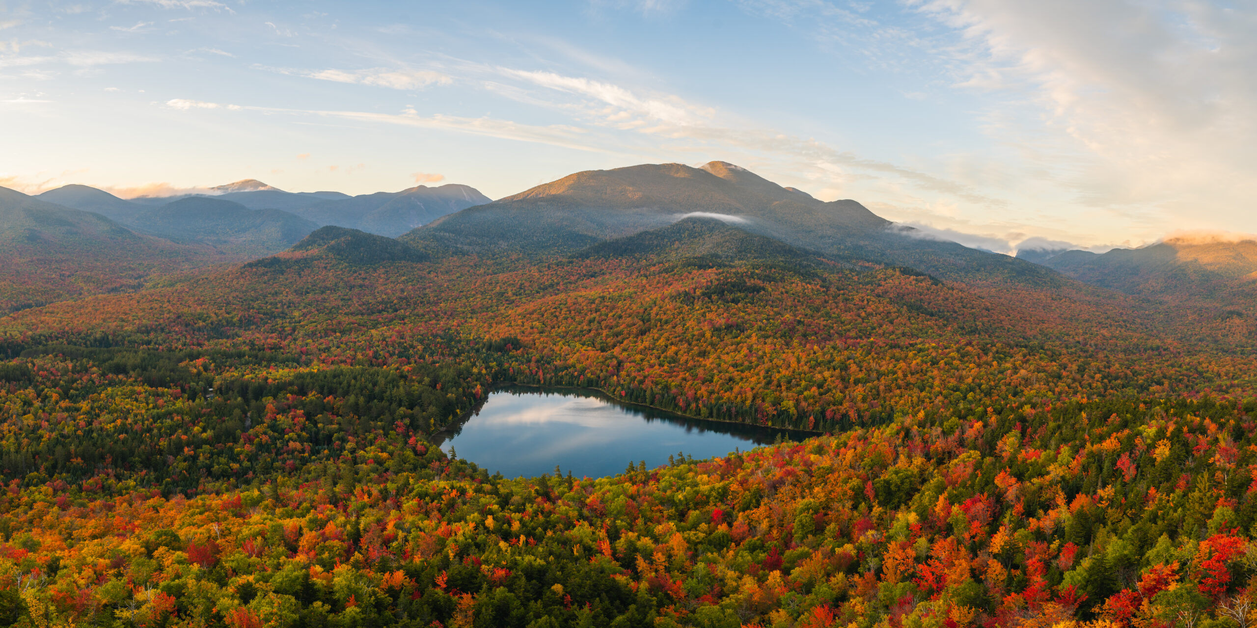 Adirondack High Peaks amongst Fall Foliage
