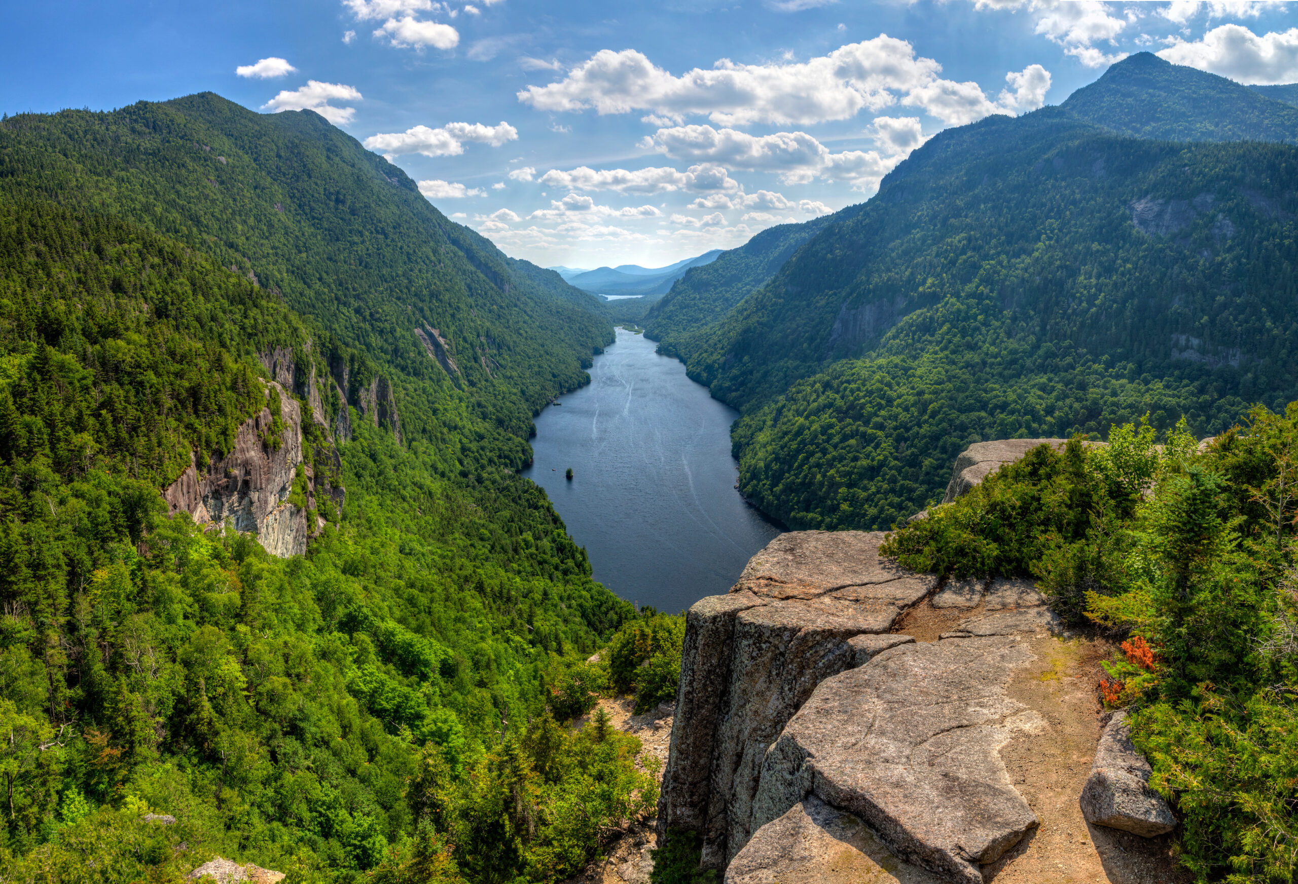 Ausable Lake Summer Panorama